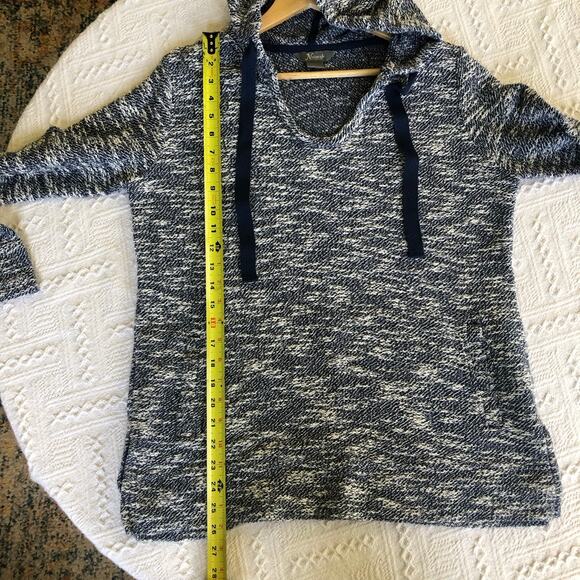 Natural Reflections BassPro Shops Blue Knit Hooded Sweater Women’s Small Pockets - Picture 8 of 9